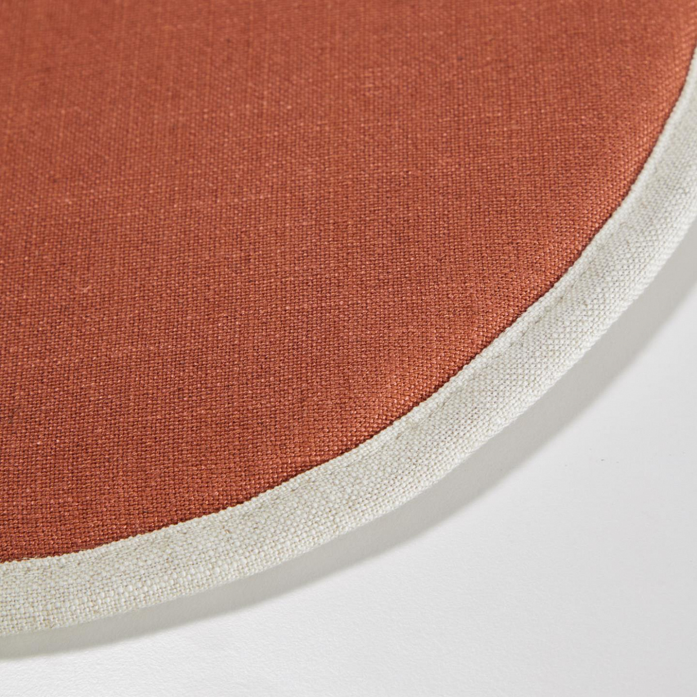 095787 Круглая подушка для стула Prisa терракотовая, 35 см La Forma Prisca - Вид №2