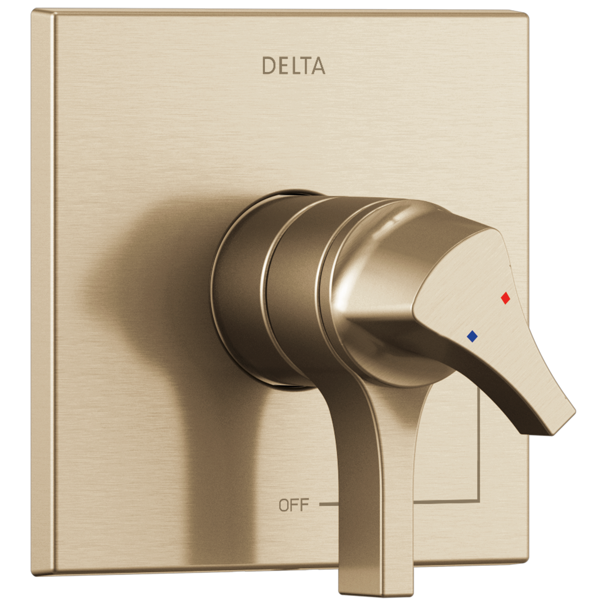 T11974-PN 3-портовая переключающая накладка с 6 позициями Delta Faucet Zura Полированный никель 