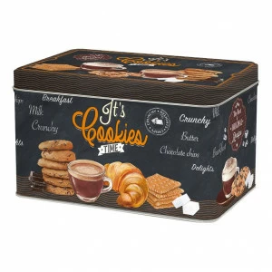 Банка металлическая для конфет 22х14х13 см коричневая Easy Life EASY LIFE ВРЕМЯ КОФЕ 00-3946439 Коричневый