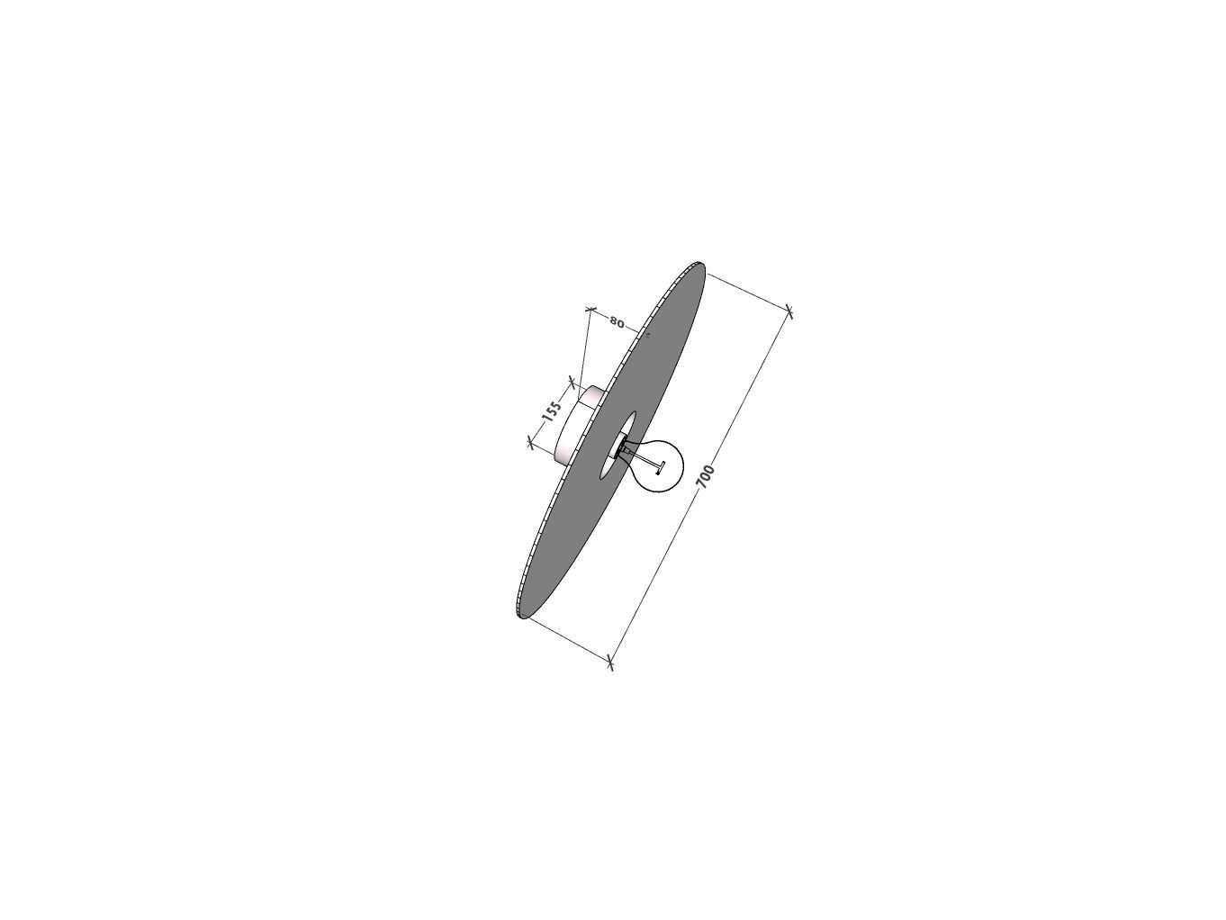 Настенный светильник ручной работы из термоформованного стекла RADAR INTERIOR ARCH-00016426 - Вид №2