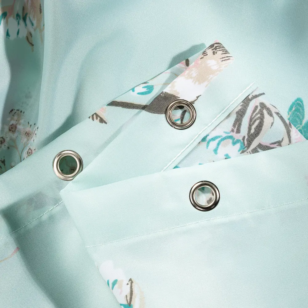 Штора для ванной Arte 180x200 см полиэстер цвет голубой WESS STLM-2043905 - Вид №2