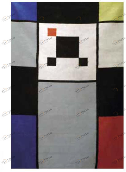 Mirabili Прямоугольный шерстяной коврик ручной работы Mirabili arte d'abitare sun-id-1411790