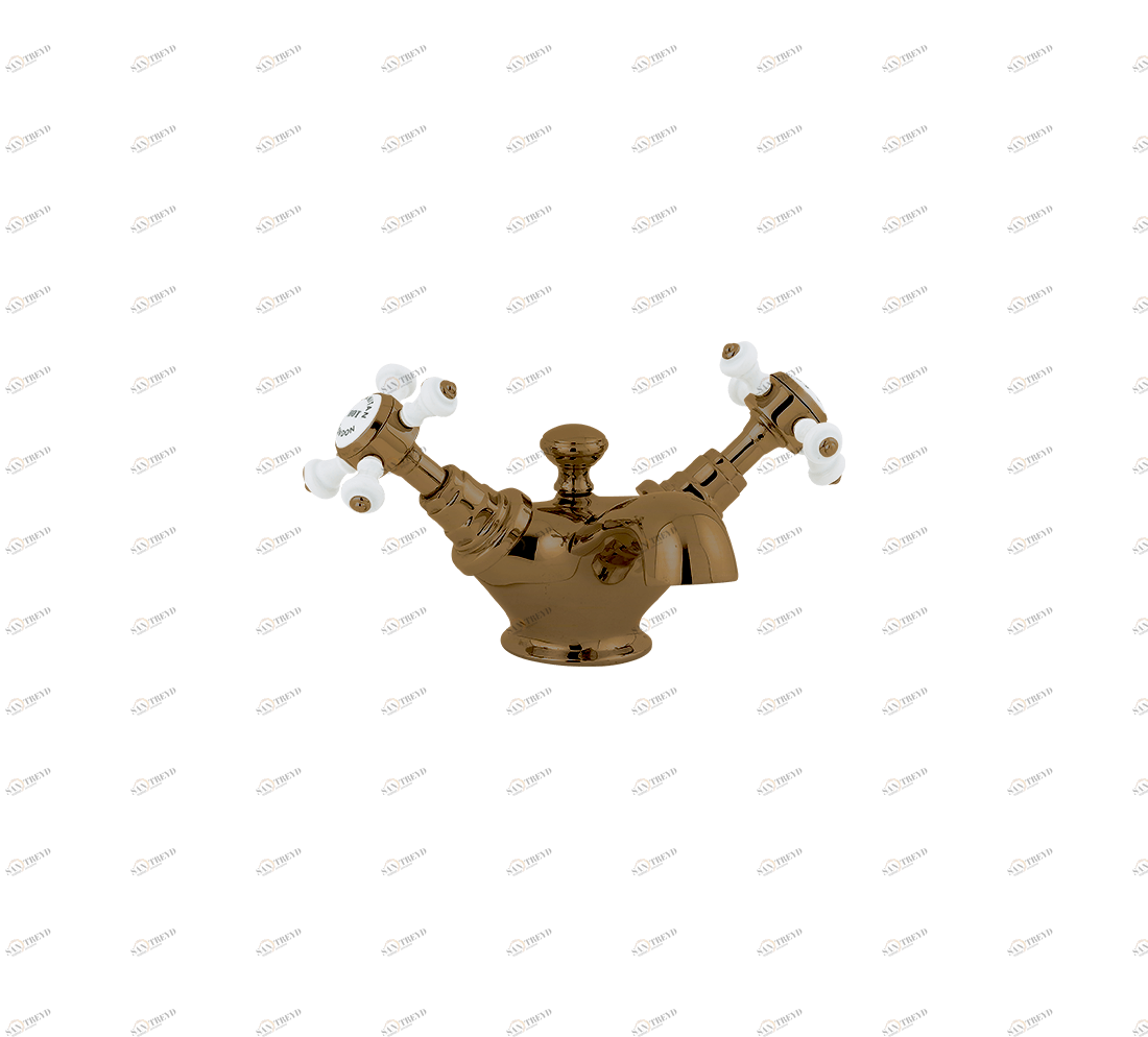 Gentry Home Смеситель для раковины от центра к центру 2 отверстия под смеситель 200 мм Chelsea Бронза GH102653