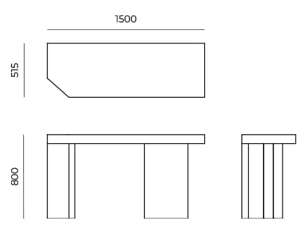 Консоль Cimento® Zaccaria ARCH-00113172 - Вид №4
