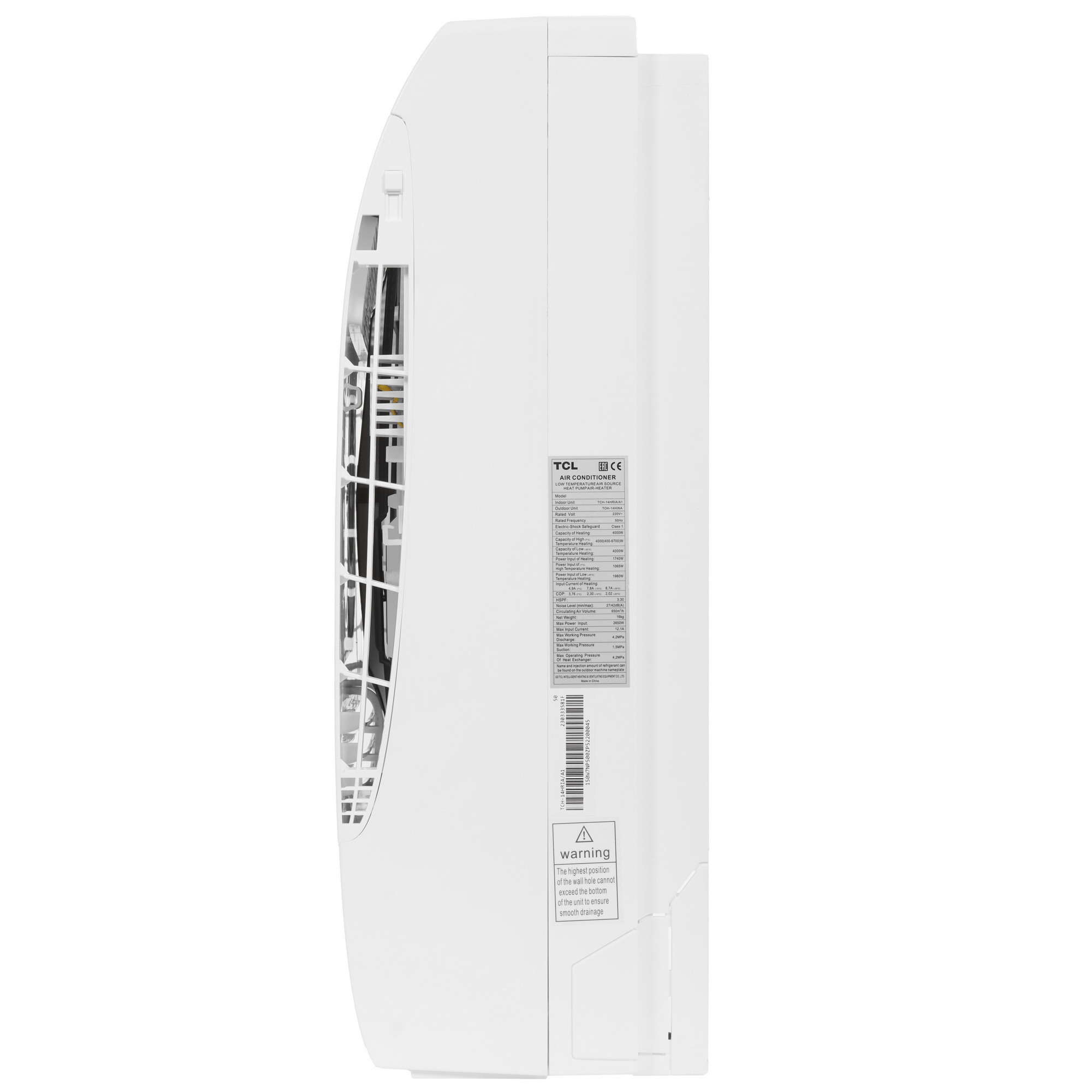 8173873 Кондиционер настенный сплит-система TCL TCH-14HRIA/A1 белый STDN-0079844 - Вид №2