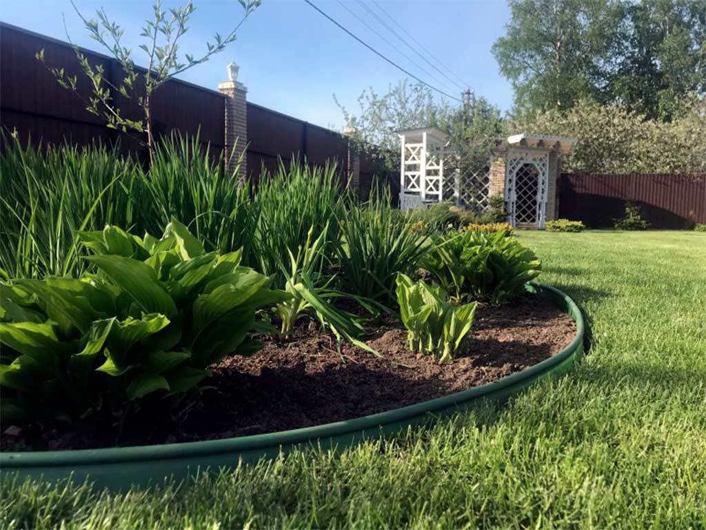 Садовый бордюр "Кантри", черный ГеоПластБорд GPBST-31 - Вид №9