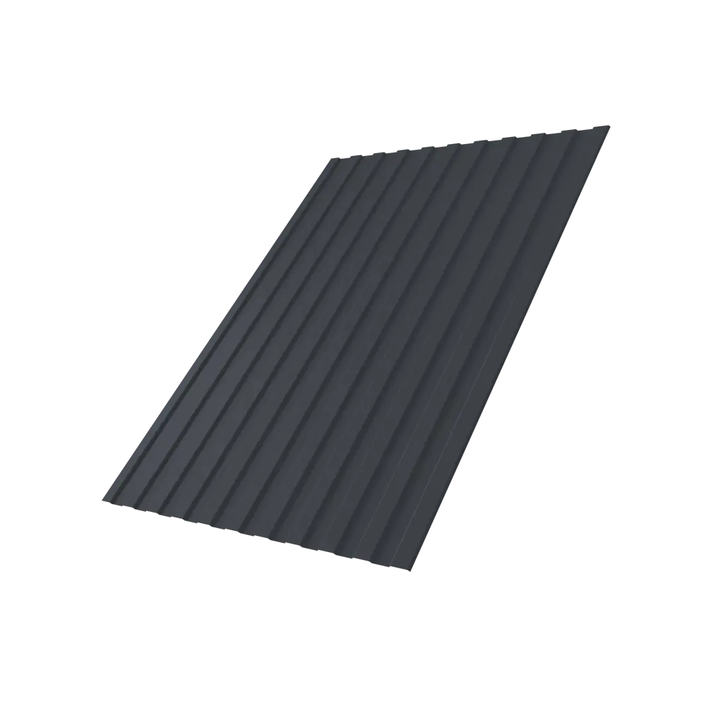 Профнастил С8 0.3 мм 1200x1800 мм RAL 7024 серый Santreyd STLM-2078966 - Вид №1