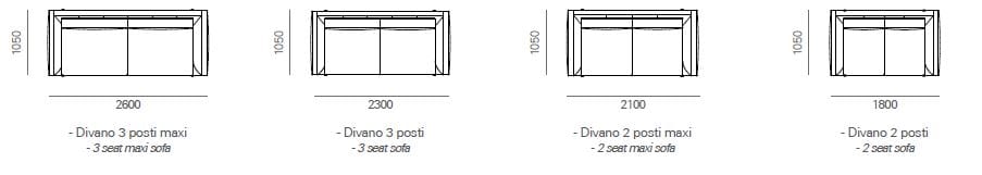 2-местный тканевый диван Kico Living Complements ARCH-00085472 - Вид №2