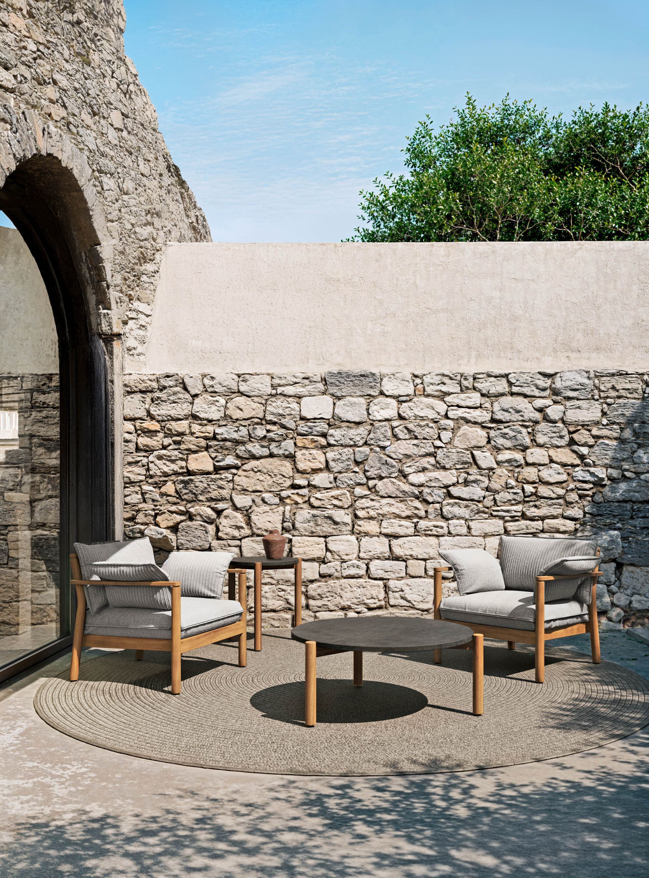 Садовое кресло с веревкой и тканевым подлокотником Atmosphera Lodge .25 ARCH-00012122 - Вид №1