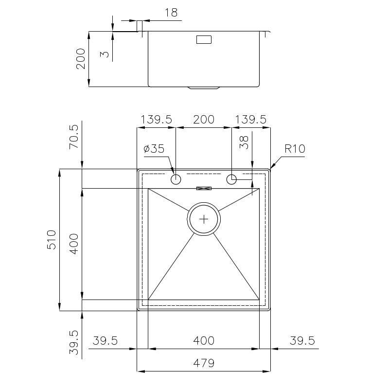 1205050 Мойка Quadra 1205050 Fosterspa  - Вид №1