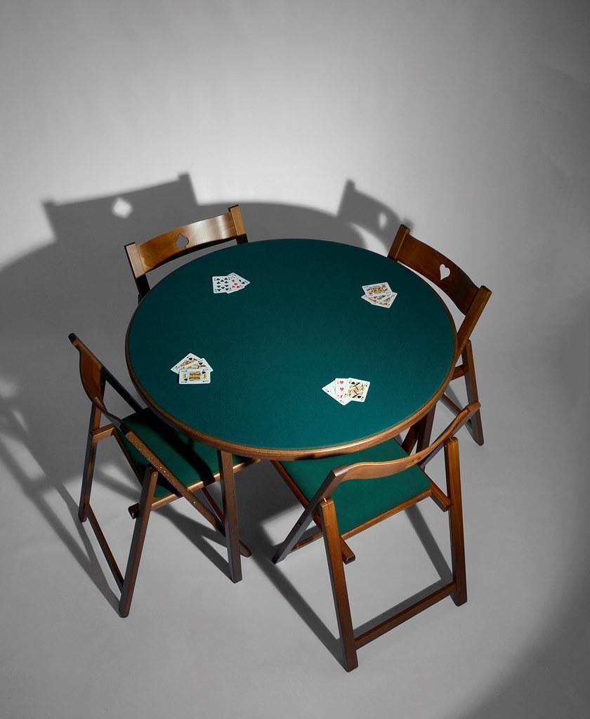 KARN Круглый игровой стол из массива дерева Karn design - gioco 712 - Вид №2