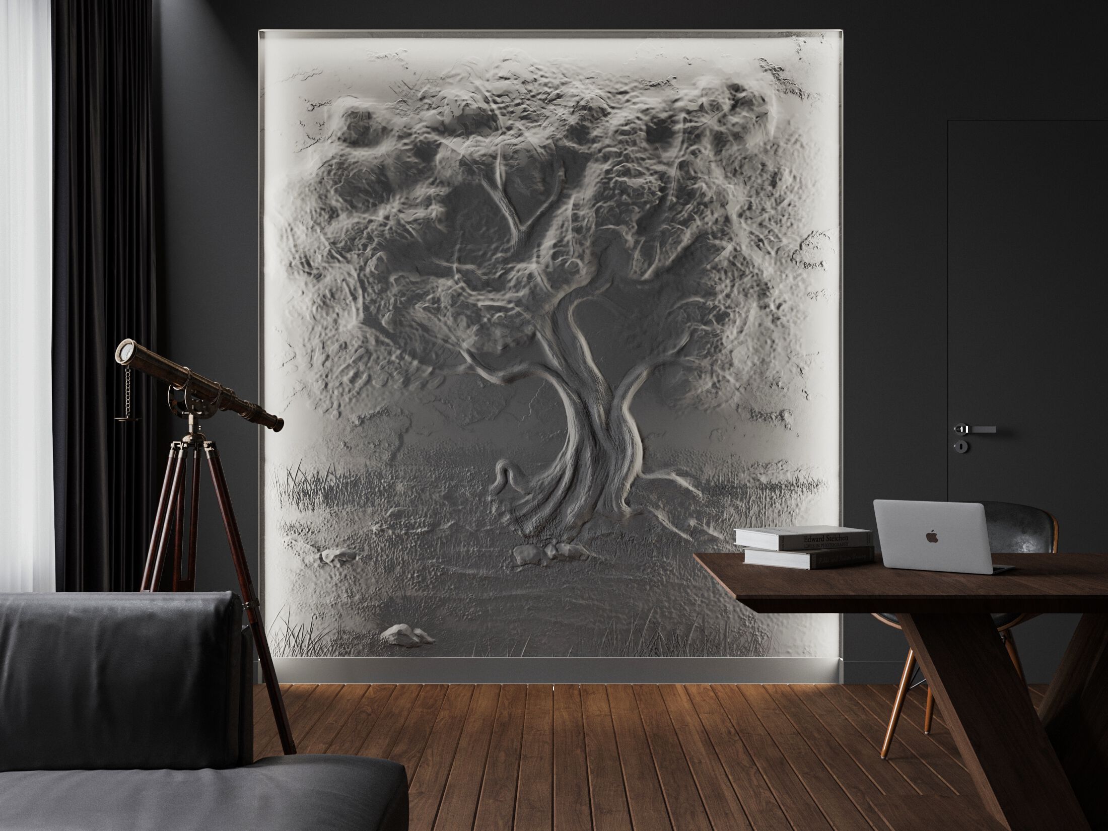 Трехмерная декоративная гипсовая панель WallDeco LA VIE ARCH-00139931