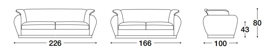 Ткань диван VOLPI Луиджи Вольпи ARCH-00146410 - Вид №2