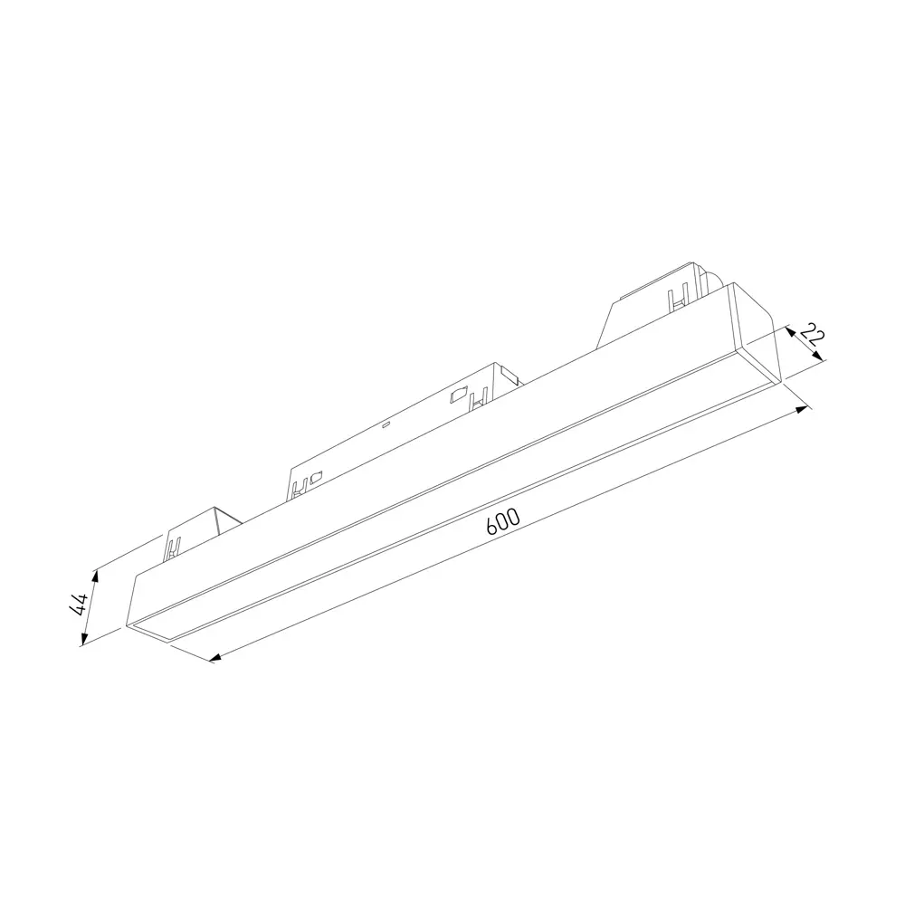 Трековый светильник Elektrostandard Slim Magnetic магнитный 20 Вт 4200K 7 м² цвет черный STLM-2139240 - Вид №4