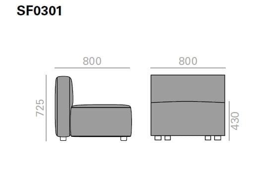 Кресло Andreu World гайка ARCH-00133990 - Вид №4