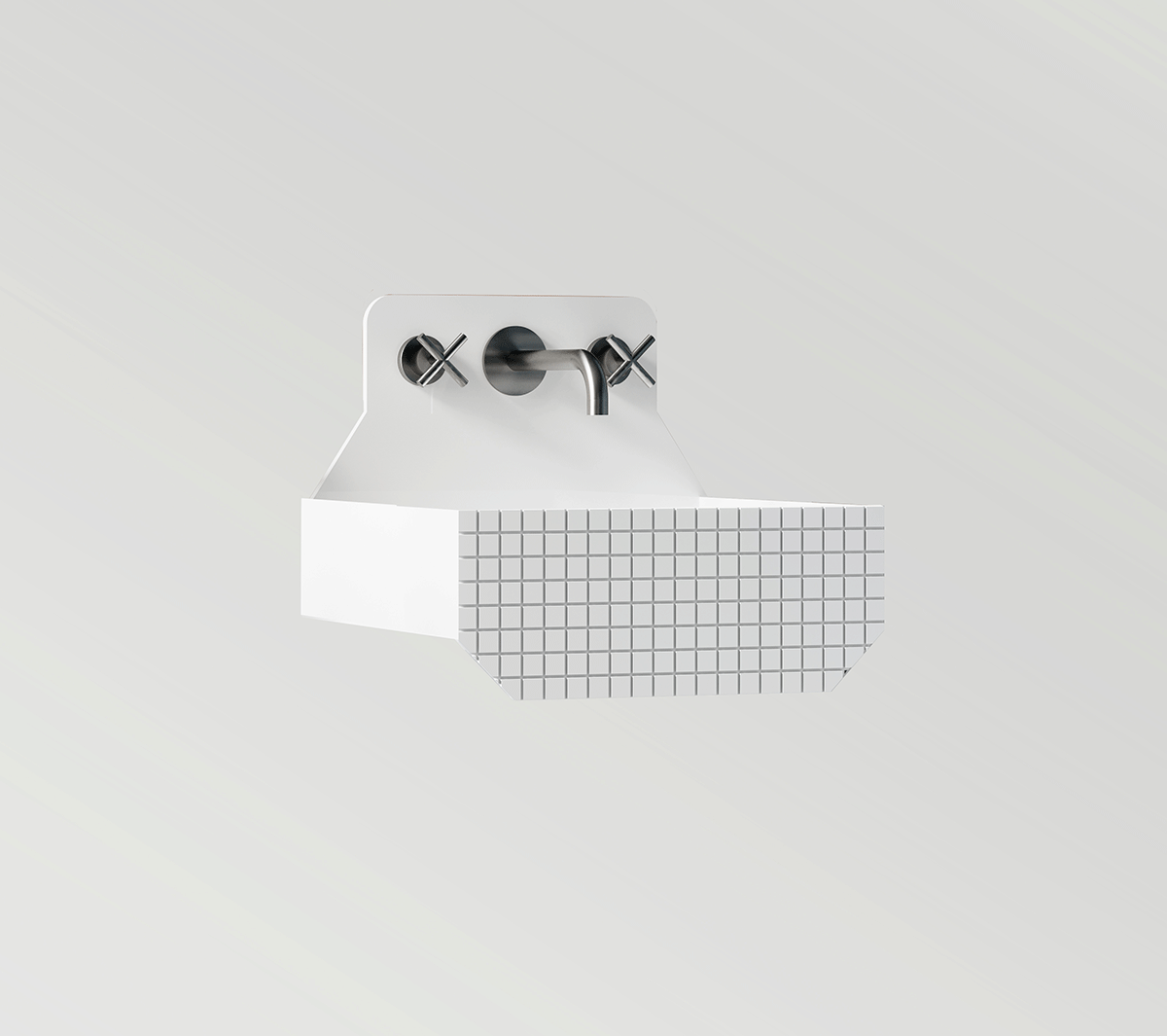 com_EXLAVFRIEZE1HC Подвесная раковина настенная прямоугольная Ex.T Frieze белая