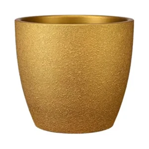 Кашпо Саванна Бутон овальное 36.4×33 см 22 л золотистый 89351732