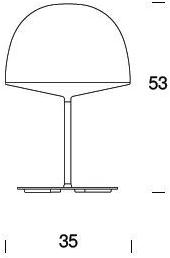 FontanaArte Настольная лампа из поликарбоната Cheshire sun-id-1419370 - Вид №5