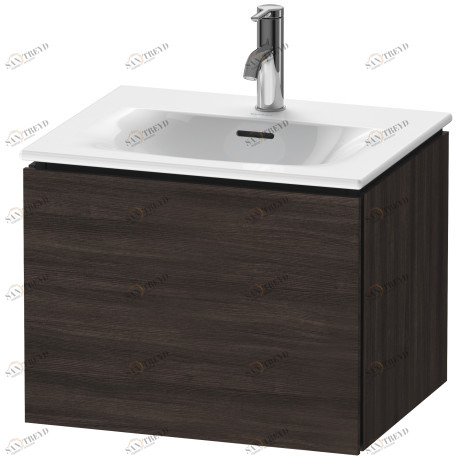 LC613405353 L-Cube Тумбочка подвесная Каштан темный, декор Duravit