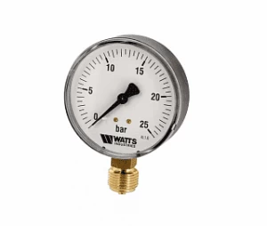 Манометр радиальный F+R200 100 мм 1/2" 25 бар WATTS