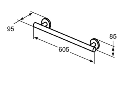 Линейная ручка Ideal Standard Contour 21 School ARCH-00068695 - Вид №3
