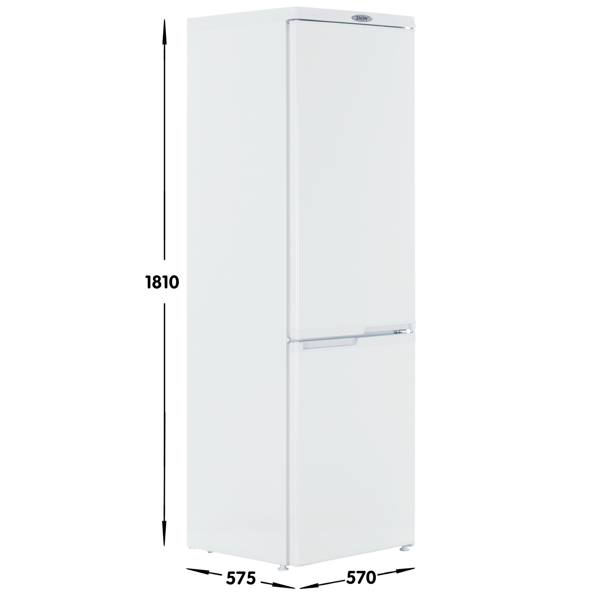 1330100 Холодильник с морозильником   DON R-291 BI белый STDN-0002619 - Вид №6