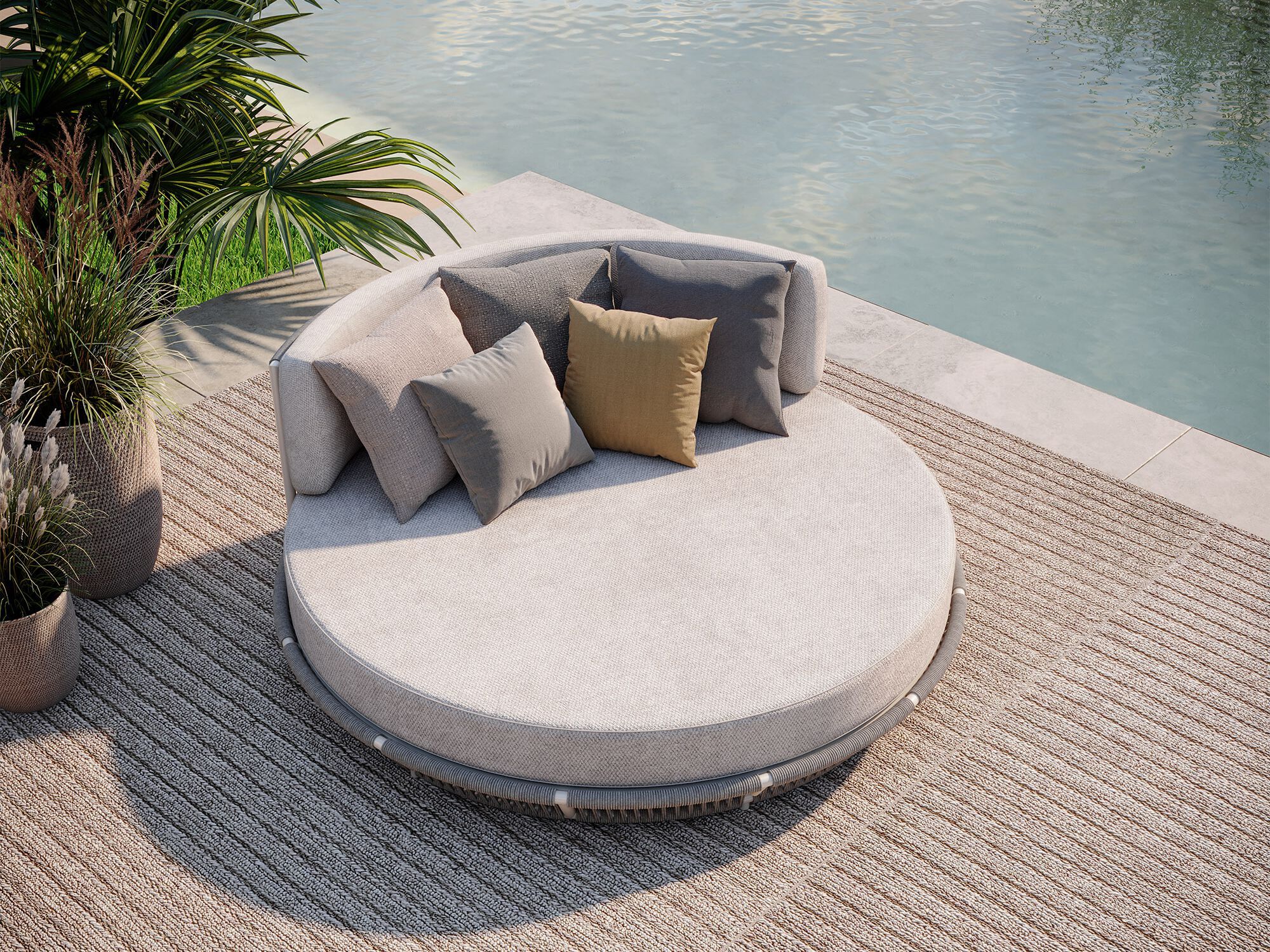 Алюминиевая круглая Садовая кровать Walters Longshore ARCH-00062149 - Вид №4