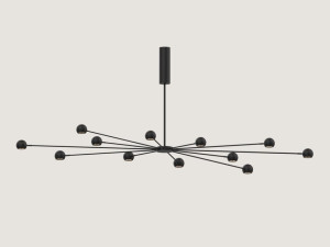 Металлическая люстра