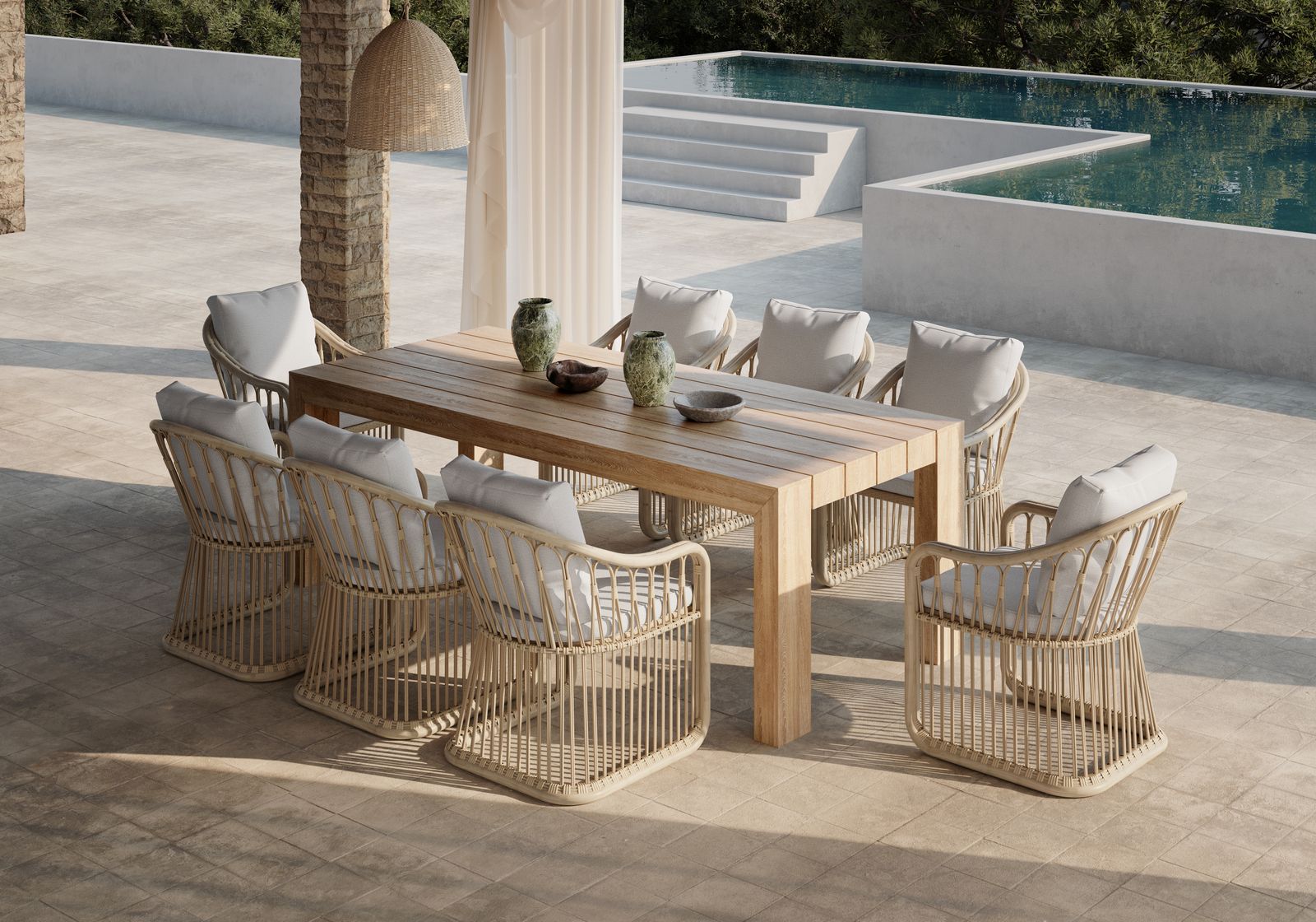 Садовый стул из синтетического материала и алюминия SNOC Elisa ARCH-00066987 - Вид №1