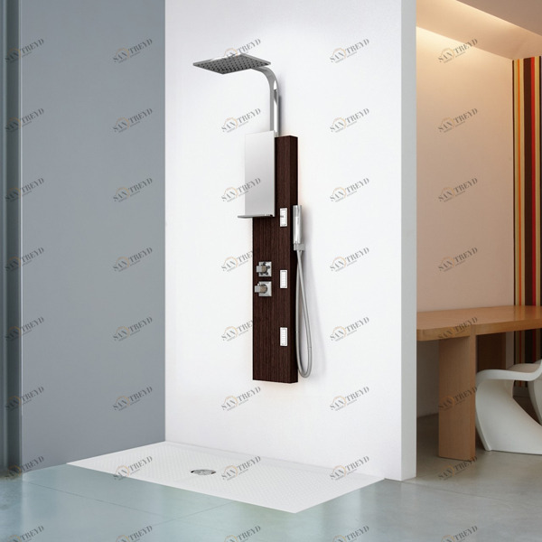 Душевая колонна термостатическая GLAMM 2 Novellini GLAMM цвета тик GLAM2VTT