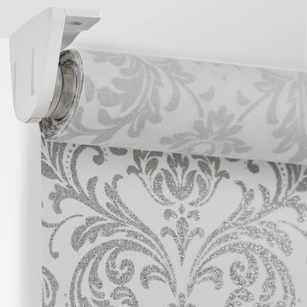 Штора рулонная Legrand Дамаск 80x175 см цвет серый 86542176 STLM-2029259 DOMLEGRAND - Вид №1