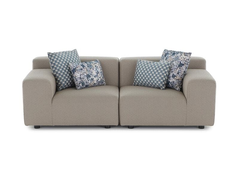 2-местный тканевый модульный садовый диван Kartell Plastics ARCH-00102320