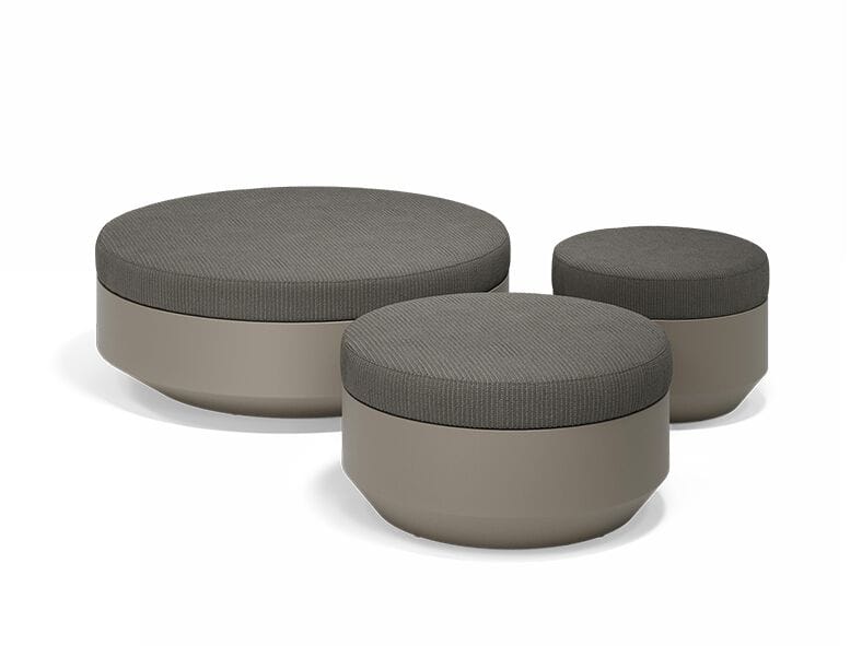 Круглый полиэтиленовый садовый пуфик Vondom Парус ARCH-00067926