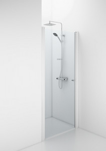 59800180 Решение IFO Space для ниши СПВК, белые лакированные профили, прозрачное стекло с ручкой, СПВК 800