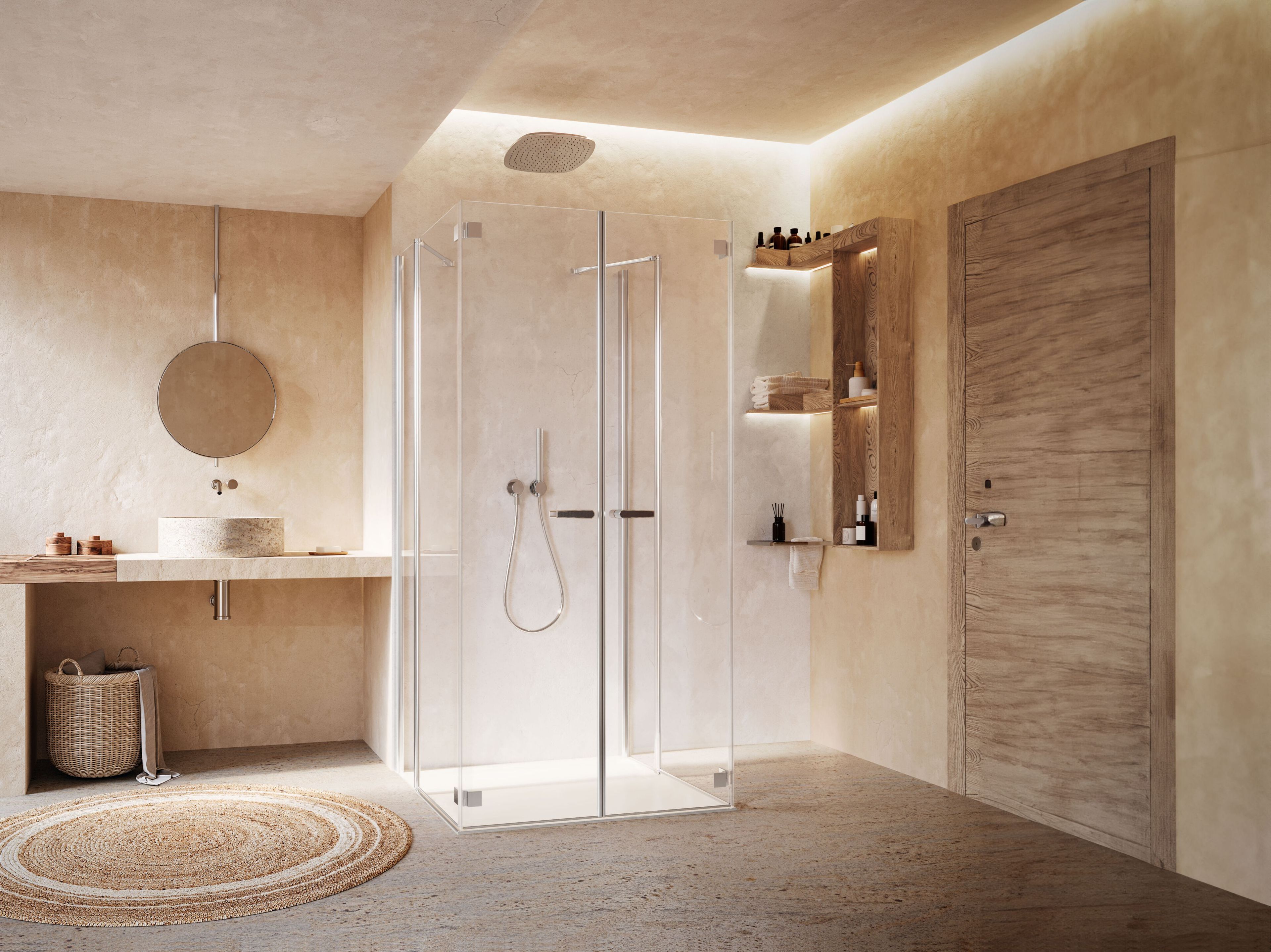 Прямоугольная хрустальная душевая кабина DUKA Multi-S 4000 NEW ARCH-00089166