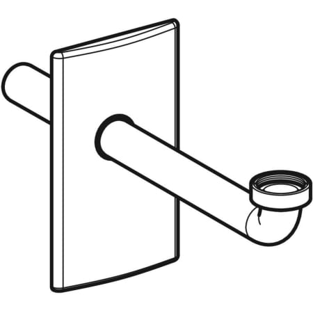 115.415.00.1 Финишный комплект Geberit для раковины с внутристенным сифоном Geberit  - Вид №1