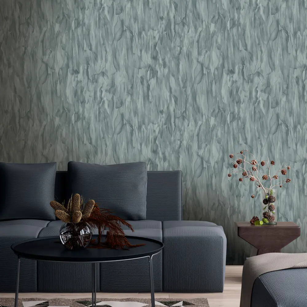 Обои флизелиновые Euro Decor Fjord зеленые 1.06 м ED7114-04 88479200 STLM-2189944 - Вид №2