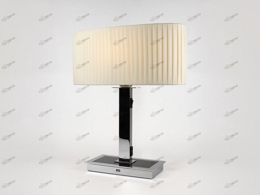 BOVER Настольная лампа из ткани с зарядкой от usb Oval sun-id-1355590