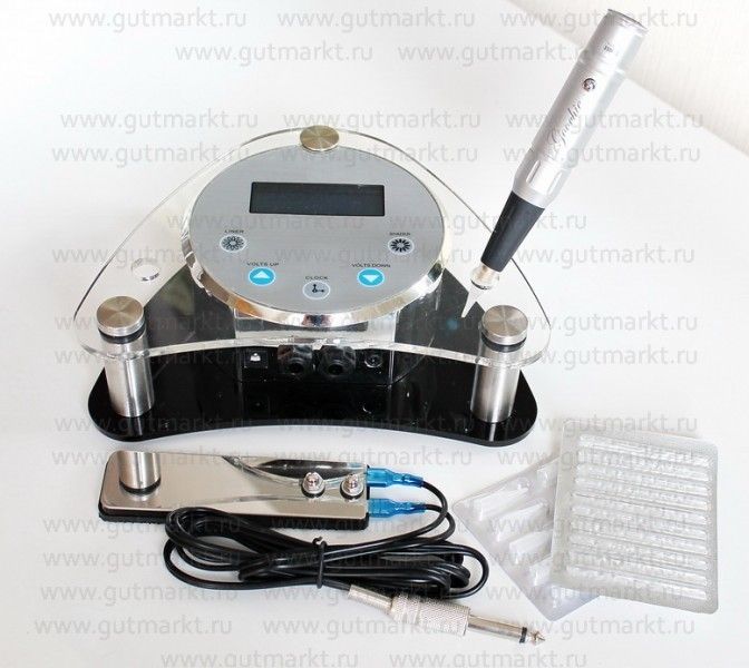 22169 Профессиональная машинка для татуажа Nouveau Contour с блоком управления MEIKA Biomaser (Биомейзер)  - Вид №2