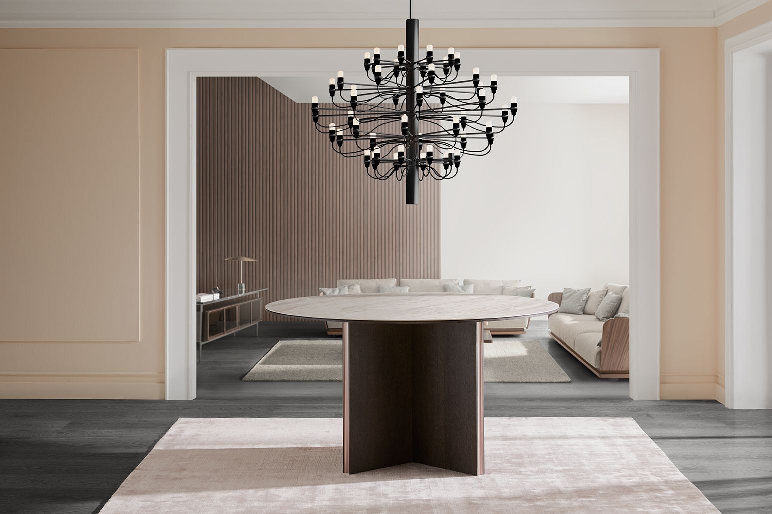 Круглый керамический обеденный стол Punt Стокгольм ARCH-00120952 - Вид №4