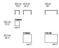 B&B Italia Project Низкий квадратный стеклянный журнальный столик с газетницей Progetto 1 sun-id-1349743 - Вид №1
