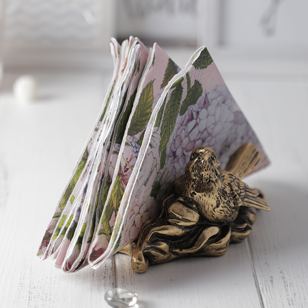 72022 Держатель для салфеток Птичка Бронза BOGACHO 4627179653866 - Вид №2