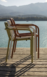 Алюминиевый садовый стул с подлокотниками