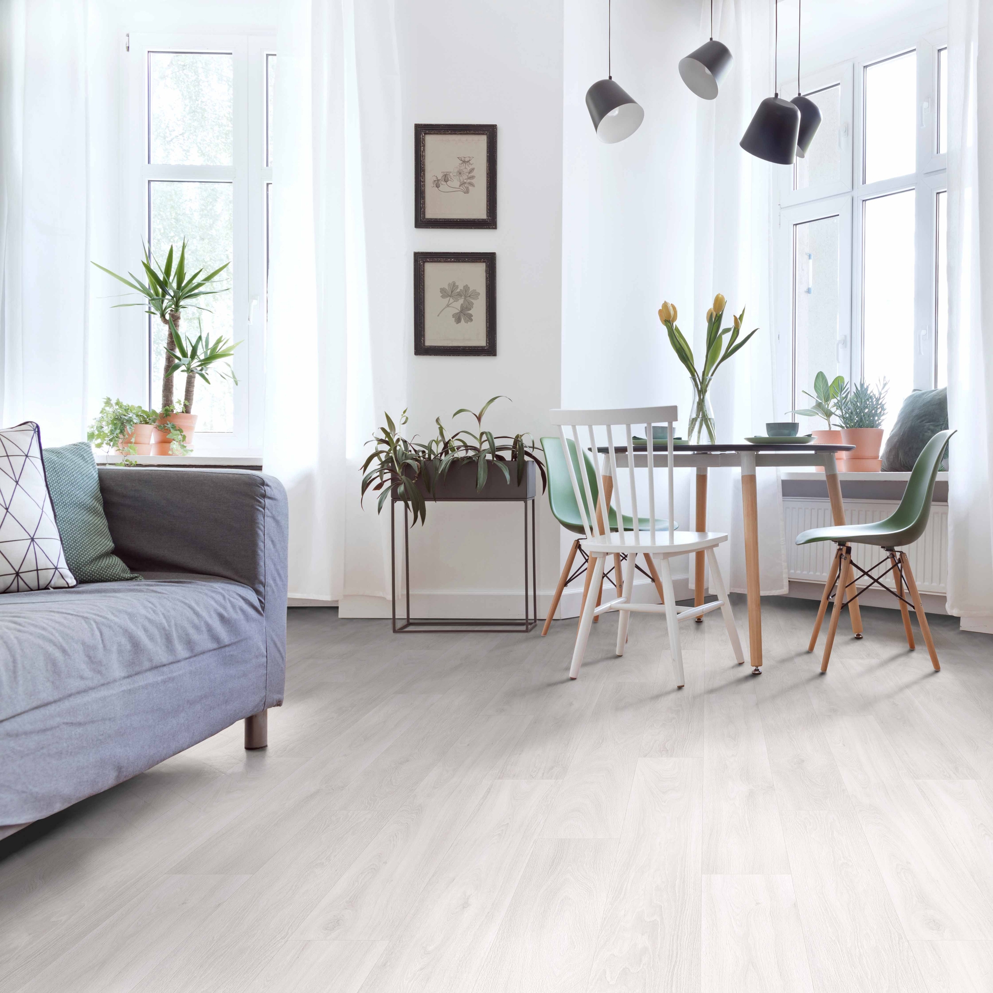 Noventis Линолеум «Мастер дуб Альбион» — серый структурный для коммерческих помещений 84771512