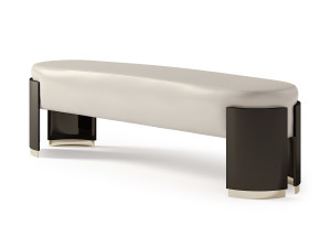 Кожаная мягкая скамья