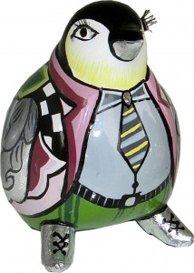 10649760 Goebel Скульптуpа  "Пингвин "Лассе"" 9см Композит