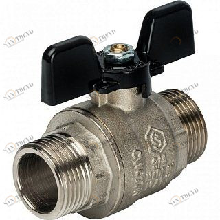 Кран шаровый STOUT НН 3/4" полнопроходной, бабочка SVB0006000020