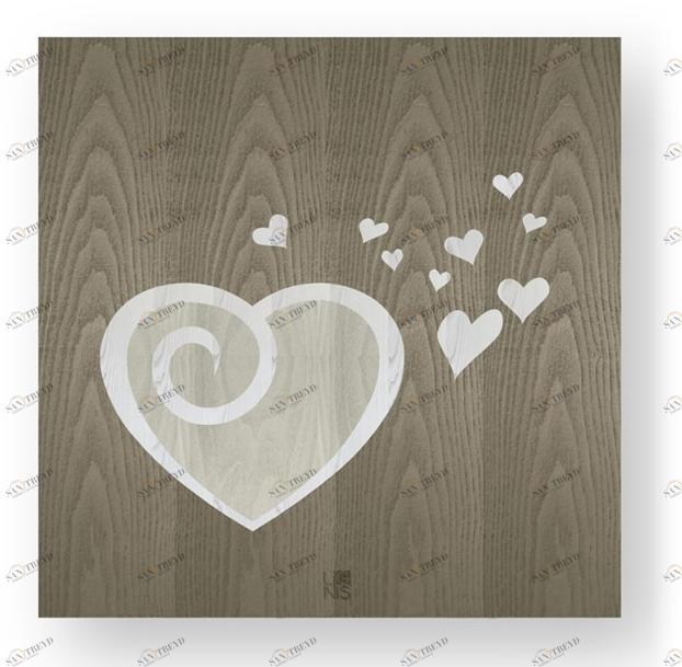 LIGNIS® Каркас из инкрустированного дерева Dolcevita love 11.037