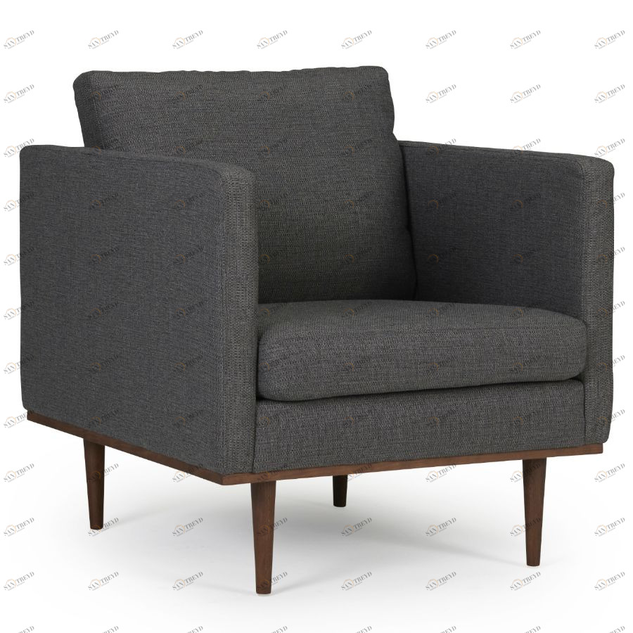 Кресло Vigo, дуб/орех, темно-серое Kragelund 37201208161