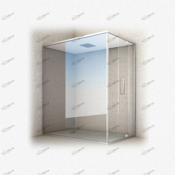 Ограждение для душа и турецкой бани Gemini 4 100х110 см 1GNF1S0 Gruppo Geromin